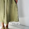 2105.357.شلوار دامني مريلا.کتان سيلک سونيا.نرمال. ميکس.پک 5 تايي. (8B.5.6)