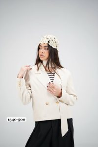 1340.500 کراپ کت.کرپ کنزو.نرمال. سرمه اي1.مشکي1.قهوه اي1.شتري1.کرم1.کرم طوسي1. پک 6 تايي.(6E.12)