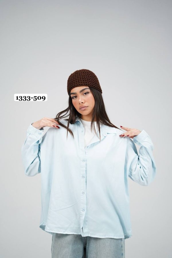 1333.509.شوميز.بهسا.کتان سيلک سونيا.نرمال. پک8تايي.سبز سال1.صورتي1.قهوه اي1.سرمه اي1.سفيد2. موکا1.آبي1.(8C.2.3)