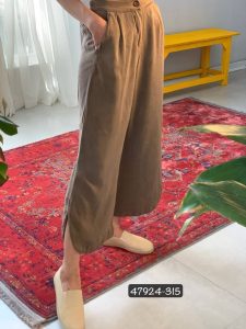 47924.315.شلوار کتان سیلک سونیا.نرمال.میکس. پک 5 تایی. (6B.9.10)
