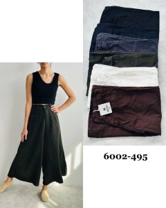 6002.495.شلوار دامني.بهشت.کتان سيلک ميلانو.نرمال. پک6تايي.سرمه اي1.قهوه اي1.طوسي1.مشکي1.سفيد1.سبز1. (6B.8.9)