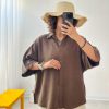 1413.581.شومیز.شمید.کتان سیلک سونیا.نرمال. پک10تایی.قهوه ای1.سرمه ای1.سفید1.زرشکی2.آبی روشن1. آبی ایتالیا1.گردویی1.قهوه ای سبز1.مشکی1.(10C.7)
