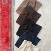 4009.589.شلوار بگ.شایلی.کتان سیلک سونیا.نرمال. پک5تایی.قهوه ای1.سرمه ای1.مشکی1.گردویی1.استخوانی1. (8C.6.7.8)
