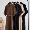 3069.596.پیراهن.کتان سیلک سونیا.نرمال. پک5تایی.گردویی1.مشکی1.سرمه ای1.استخوانی1.قهوه ای1. (6C.12.13.14)