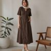 3063.586.پیراهن.رژین.کتان سیلک سونیا.نرمال. پک5تایی.مشکی1.قهوه ای1.سرمه ای1.گردویی1.استخوانی1. (6D.1.2)