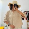 1382.565.کراپ کت.لنین بامبو.نرمال. پک8تایی.مشکی1.صورتی1.سرمه ای1.استخوانی1.سفید2. گردویی2.(4C.2.3)