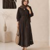 3066.597.پیراهن.کتان سیلک سونیا.نرمال پک4تایی.قهوه ای1.سرمه ای1.گردویی1.استخوانی1. (4B-8)