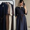 3070.620.پیراهن.شارین.کتان سیلک سونیا.نرمال. پک4تایی.قهوه ای1.سرمه ای1.گردویی1.استخوانی1. (5B.10.11)
