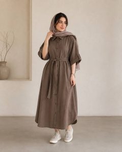 3018.613.پیراهن.کتان سیلک سونیا.نرمال. پک4تایی.قهوه ای1.سرمه ای1.گردویی1.استخوانی1. (1B.5)