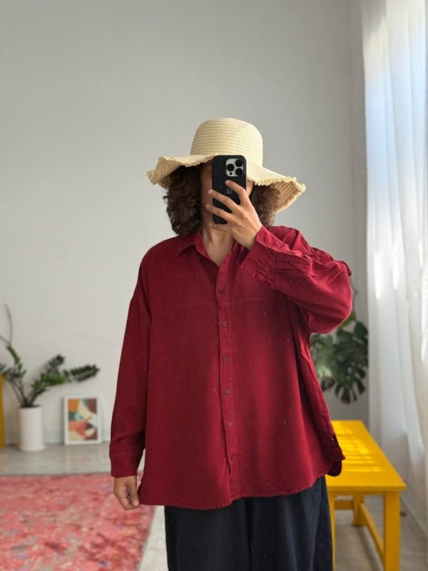 1422.596.شومیز.کتان سیلک سونیا.نرمال. پک10تایی.قهوه ای1.سرمه ای1.گردویی1.نارنجی2.سفید1. صورتی1.قرمز1.زرشکی1.آبی روشن1.(4D.2.3)