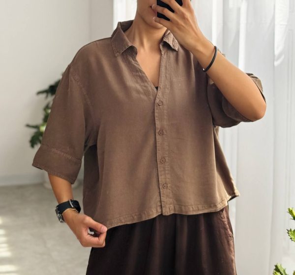 1389.570.شومیز.راحله.کتان سیلک سونیا.نرمال. پک10تایی.قهوه ای2.سرمه ای1.مشکی1.سفید1.گردویی1. زرشکی2.ابی روشن1.رویال1.(1B.2)
