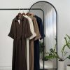 3071.623.پیراهن.کتان سیلک میلانو.نرمال. پک4تایی.قهوه ای1.سرمه ای1.گردویی1.استخوانی1. (7C.3)