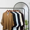 1124.550.شومیز.لنین پریمیوم.نرمال. پک6تایی.قهوه ای1.سرمه ای1.زیتونی1.سفید1.مشکی1.آبی روشن1.(2A.3.4)