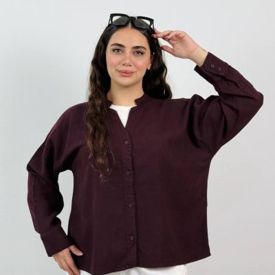 1289.650.شومیز.کتان سیلک سیلور.نرمال. پک5تایی.قهوه ای1.سرمه ای1.گردویی1.آبی روشن1.بادمجانی1.(7D.12.13)