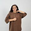 1067.628.شومیز.کتان سیلک میلانو.نرمال. پک6تایی.قهوه ای1.سرمه ای1.مشکی1.زرشکی1.آبی روشن1. گردویی1.(3D.7.8)