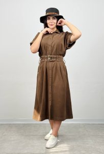 3076.679.پیراهن.کتان سیلک سونیا.نرمال. پک 4تایی.قهوه ای1.سرمه ای1.گردویی1.استخوانی1. (10D.5-6)